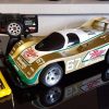 Unknown Tyco Porsche 962C Gold Car with Controller