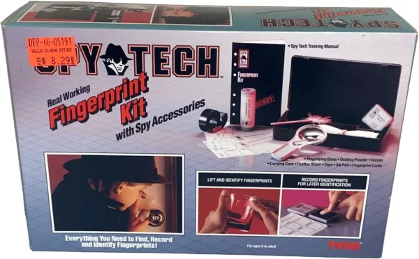 1310 Tyco Spy Tech Fingerprint Kit Box Front