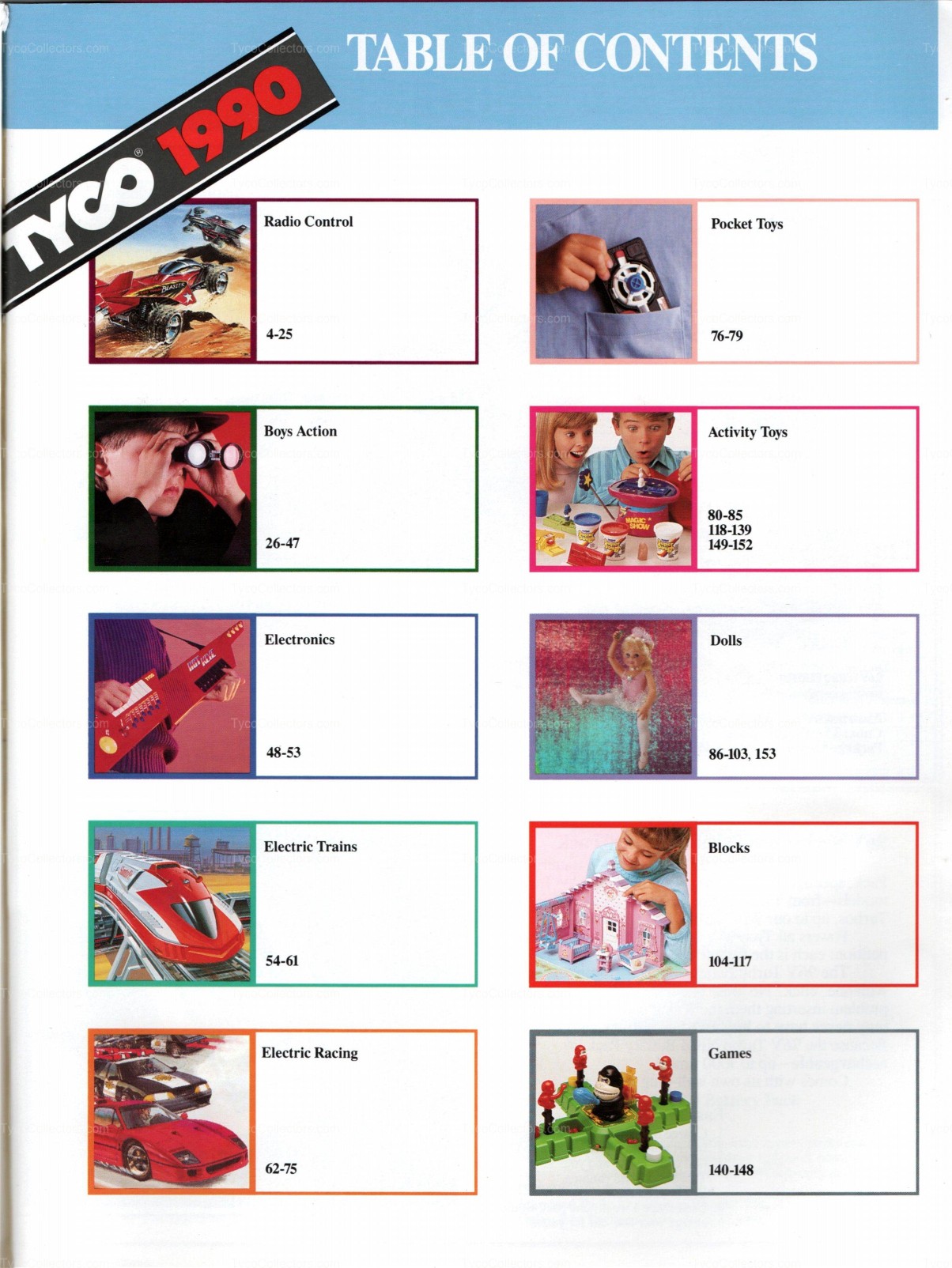 1990 Tyco Toys Catalog Part One