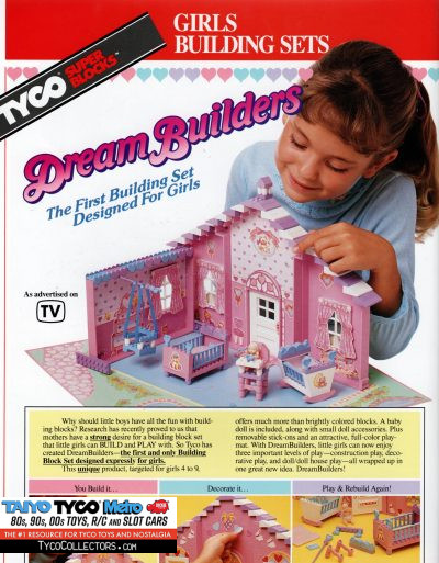Tyco Catalog 1990 - Dream Builders - The First Building Set Designed for Girls