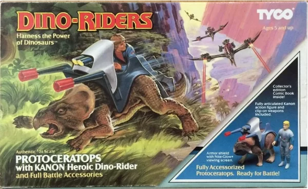 9113 Tyco Dino Riders Protoceratops Box Front 2