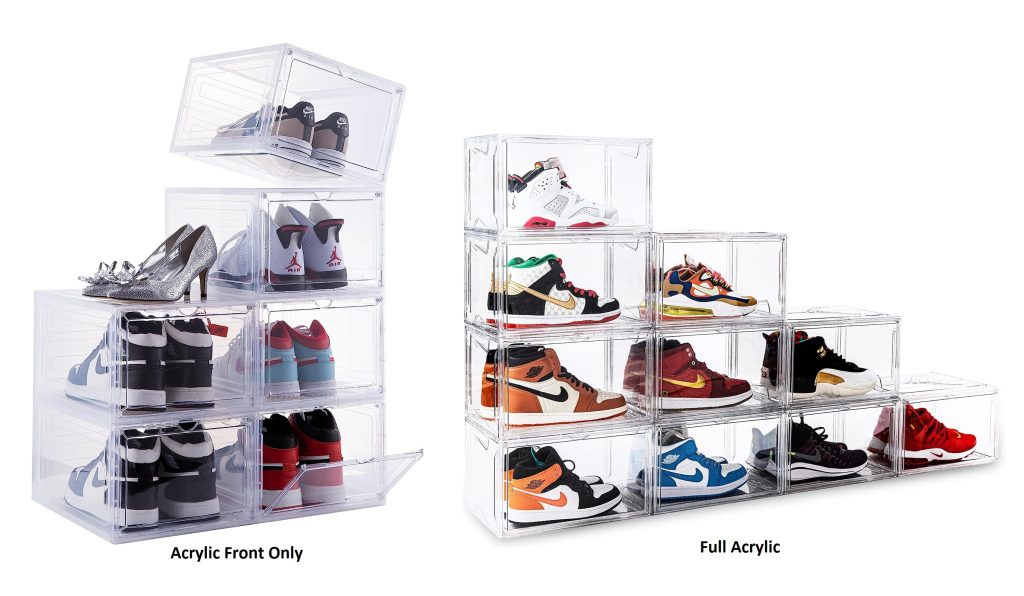 Comparison between Full Acrylic and Partial Acrylic Shoe RC Car Display Cases